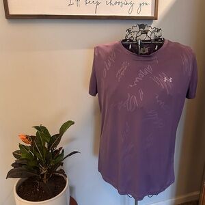 Under Armour HeatGear Shirt in Deep Purple